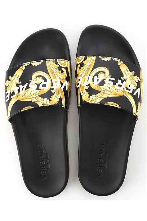 mens versace replica slides|versace flip flops men's.